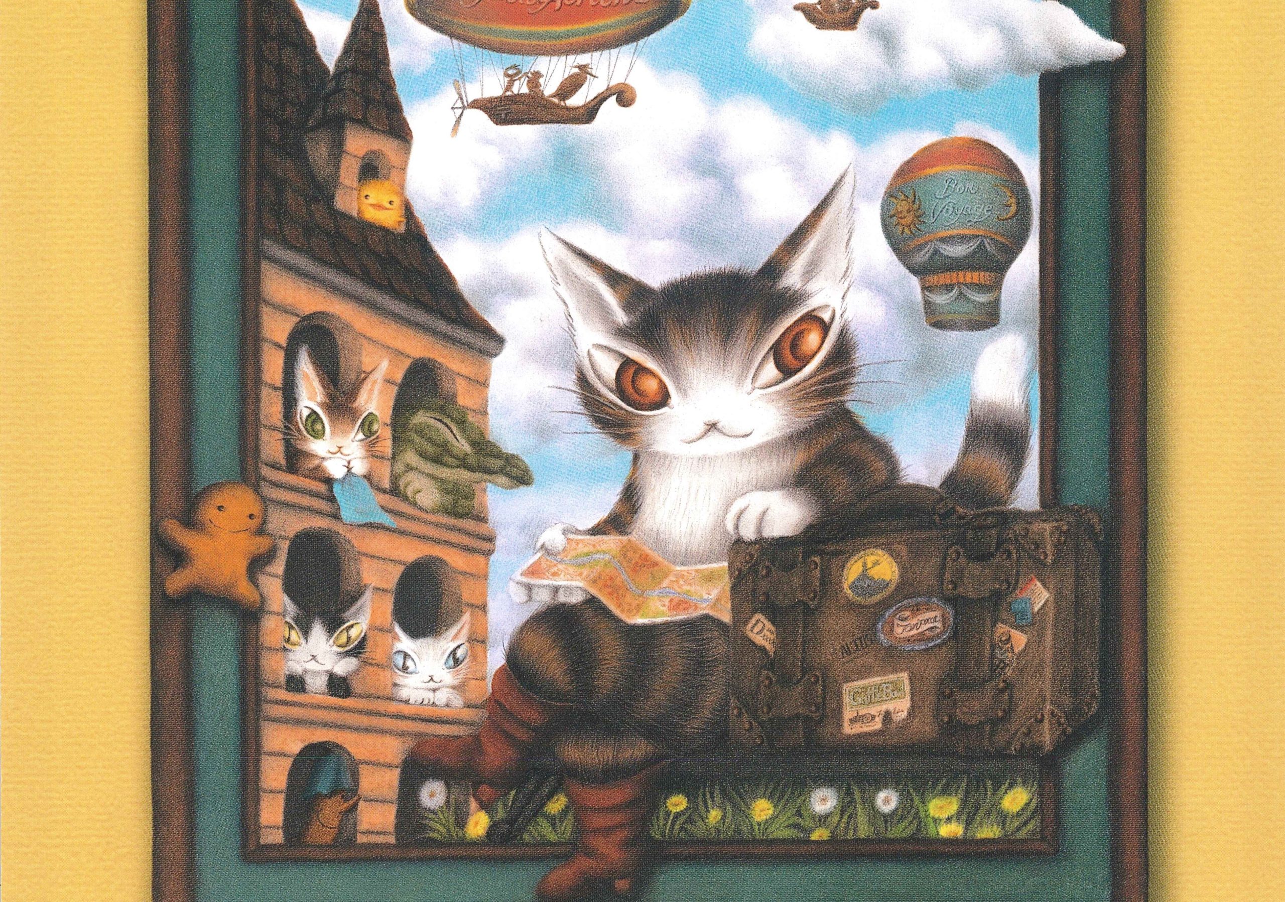 池田あきこ原画展　猫のダヤン40周年　アートパネル main.jpg?w=784&h=640&q=100
